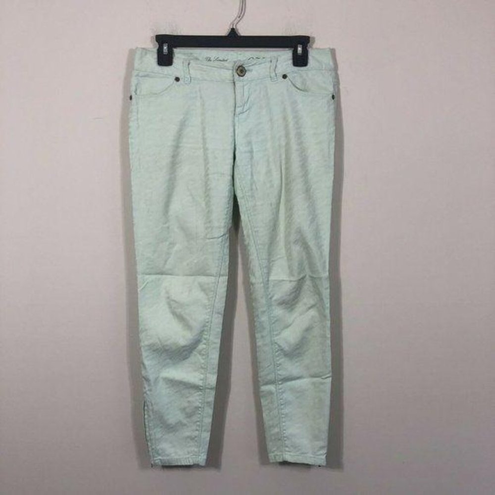 The Limited Denim 678 Women Size 6 Ankle Pants Cropped Light Green Casual